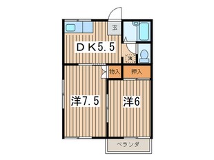 宮下ハイツの物件間取画像